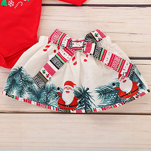 My First Christmas Outfits voor Pasgeboren Baby Meisje 1e Xmas Romper Tutu Rok Hoofdband Kleding Vrolijk Kerstfeest 3… - Image 6