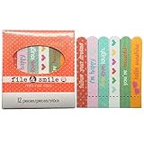 Mini Nail File Set - Professional Manicure Kit for Natural and Artificial Nails - Emery Board Files
