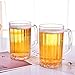 XMWW 2pcs Vaso de Cerveza de acrílico irrompible Vaso de Cerveza   Grande Vasos de Bebidas de piña de plástico Desayuno Leche Café Taza de Agua Bar Drinkware, 500 ml