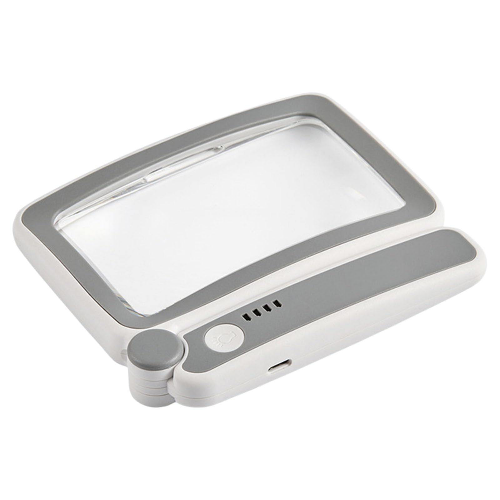 Lupa de mano con luz LED, plegable para una fácil portabilidad, lente acrílica ideal para personas mayores y tareas detalladas, diseño compacto y ligero