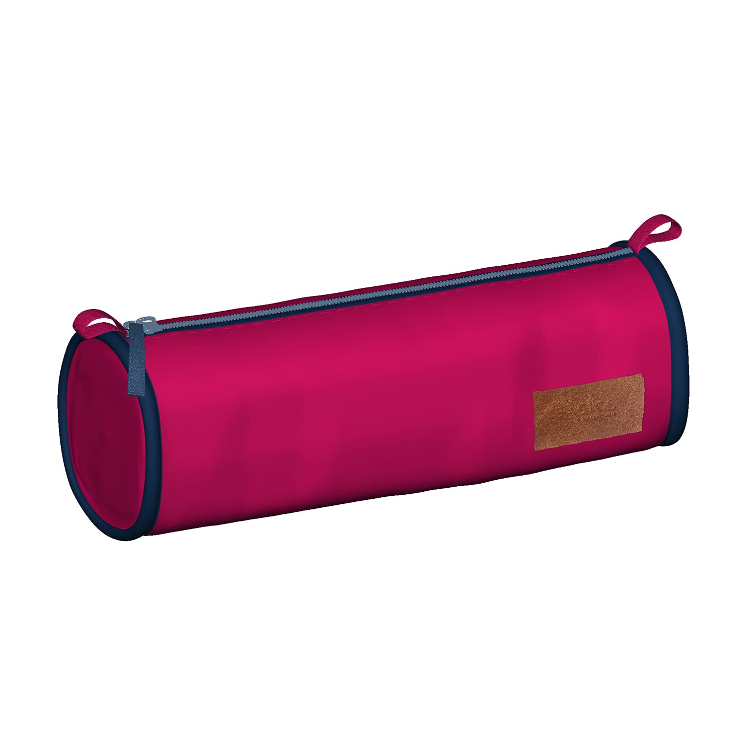 Quo Vadis Vadis QV Original FOURRE-Tout Rond 8x23x8cm Pencil Cases, 33 cm, Blue (Framboise/Marine)