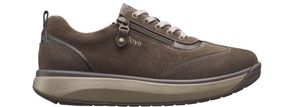 JOYALaura Brown, Women's Sneaker in Suede, Brown, 8