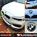 SuperWrappz - Emblema de carbono en blanco y negro para BMW (vinilo...