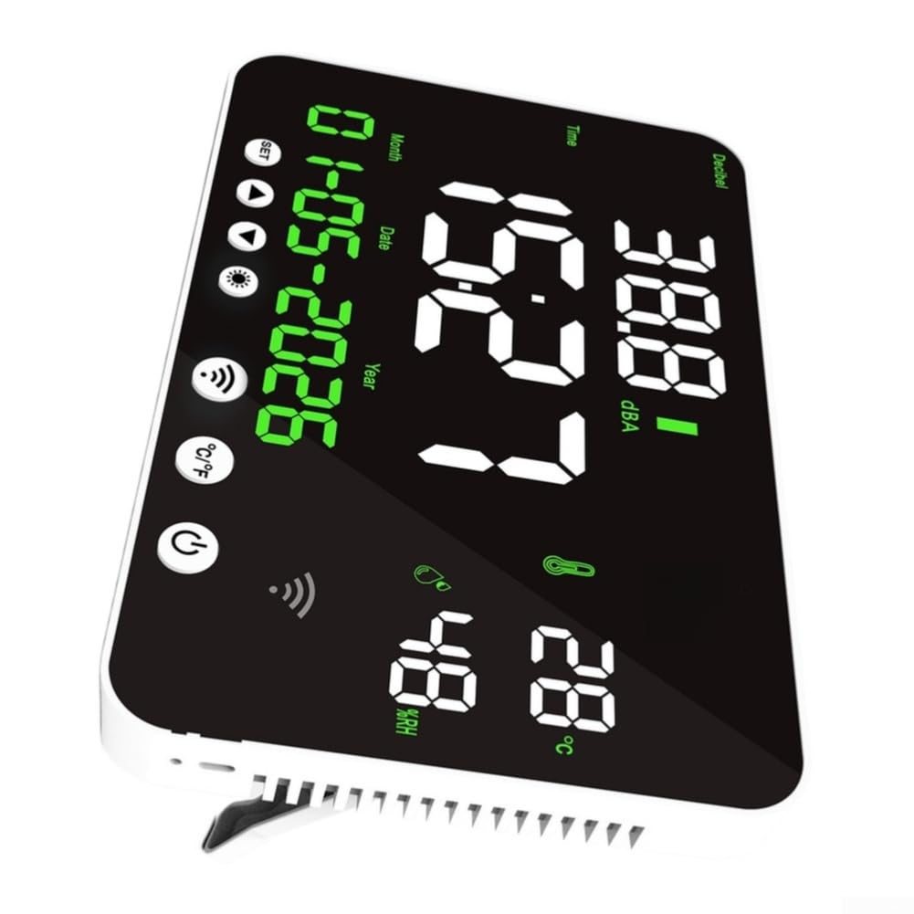 Medidor de nivel sonoro 30-130dBA montaje en pared digital