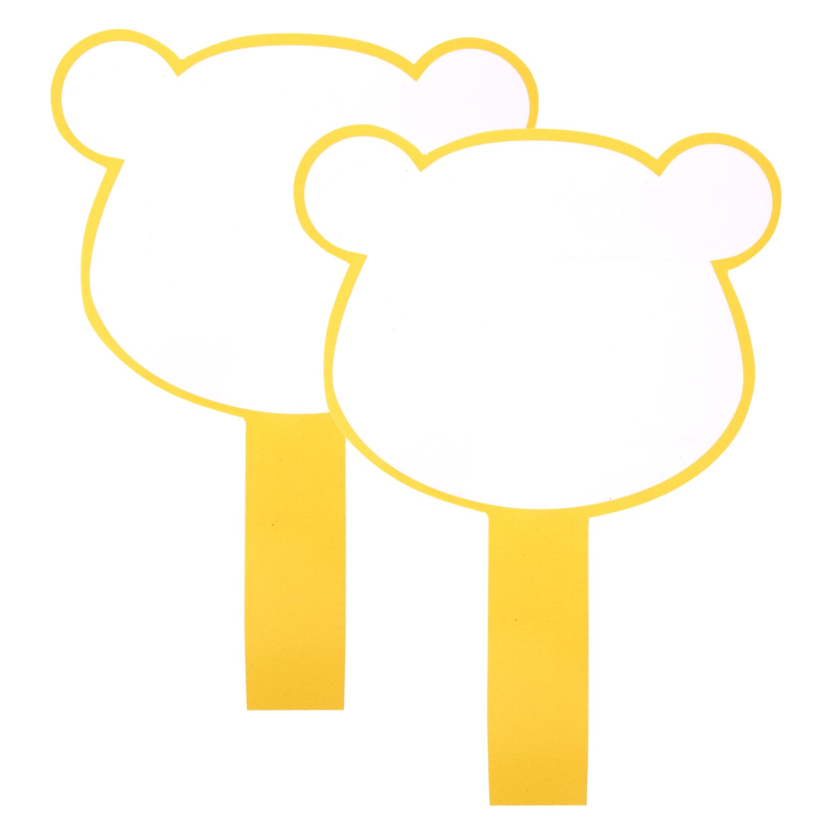 DOITOOL 2pcs Dry Erase Scoreboard with Paddles Handheld Whiteboard for Judges Erasable Voting Board