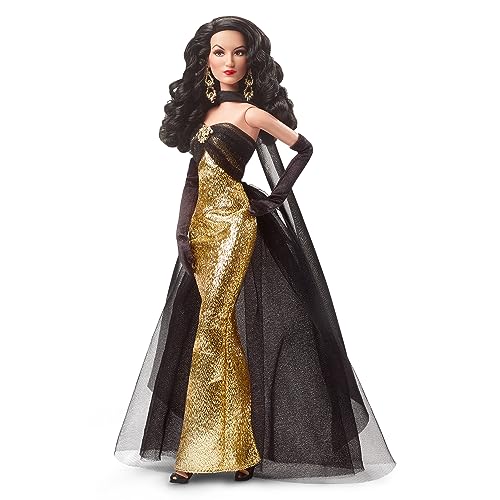 Muñeca Barbie Tribute Collection María Félix Oro y Negro miniatura 1