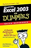 Excel 2003For Dummies Quick Reference