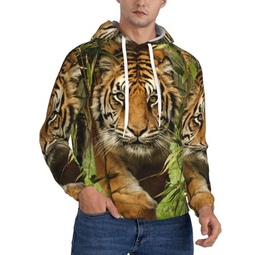 Sweat imprimé tigre pour homme fini les pulls de sport inconfortables