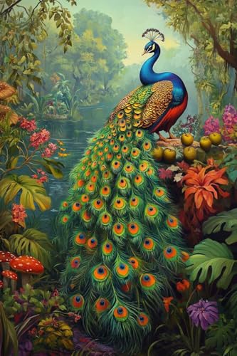 5D diamond painting fleurs grand format 80x100cm avec kit complet mosaïque DIY