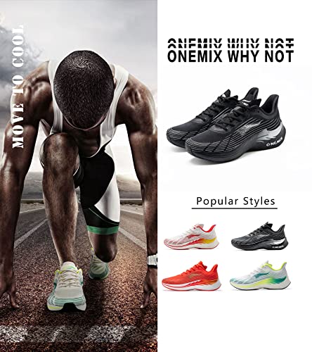 Image of ONEMIX Mens Marathon Running Racing Shoe Lightweight Breathable Road Running Shoes Training Tempo Sports Trainer Wings Armor