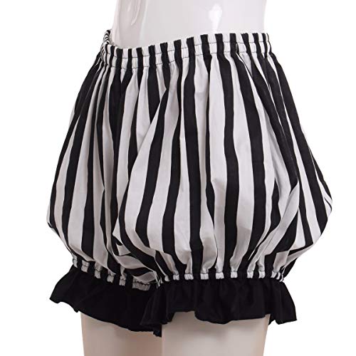 Pantalon en coton et dentelle style Lolita pour soirées déguisées et quotidien