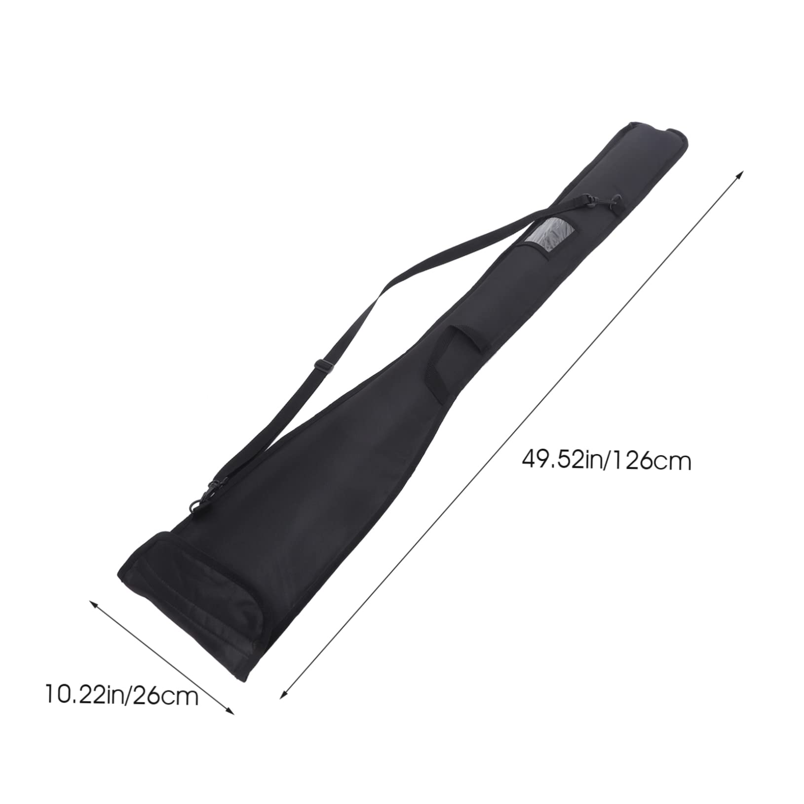 TOYANDONA Borsa Porta Pagaia Oxford Nero, Pieghevole Tracolla Regolabile per Kayak e Sport Acquatici, Pratica Custodia da Esterno per Remi