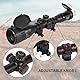 Goetland Gewehr Zielfernrohr 3-9x50 Airsoft Mil Dot Optik R4 Absehen mit Montage Ringe SFP Rot Grün Blaue für Taktische Jagd Luftgewehr Sportschützen