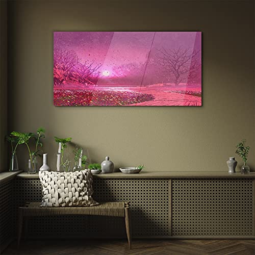 Tableau en verre acrylique 100x50cm pour moderniser un mur vide sans risquer de casse