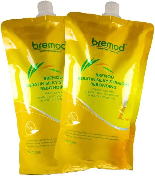 Bremod Rebonding Hair Silky Straightening with Keratin 800ml BR-T012 Bremod Rebonding Set Rebond