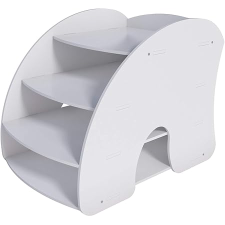 Amazon Co Jp 収納ラック ファイルボックス オフィス収納 大容量 書類 新聞 書類入れ 卓上収納 4段 仕切り 事務用品 軽量 丈夫 机上 収納 文房具整理 文房具 オフィス用品