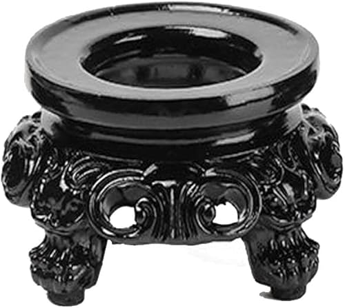 Soporte de bola de cristal, soporte de bola de cristal, soporte de piedra de esfera, base de huevo para decoración de piedra de globo de esfera de