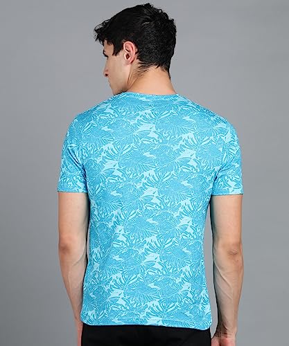 Image of Urbano Fashion Men's Printed Half Sleeve Slim Fit Cotton T-Shirt