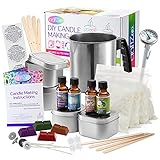 Candle Making Kit Crafts For Adults - Candle Making Supplies Soy Wax for Candle Making - Wax Melter...