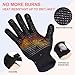 IYASA Heat Resistant Gloves for Hair Styling, Thermal Protection Curling Iron Gloves, Silicone Bumps Heat Protectant Gloves for Hair Styling, Hand Protection Heat Gloves for Sublimation - Black