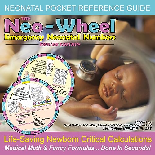 Image of Wheel Deal - Pedi-Wheel /Neo-Wheel Combo - Emergency Pediatric and Neonatal Pocket Reference Guide /Cheat Sheet - EMS /ER /NICU Resource