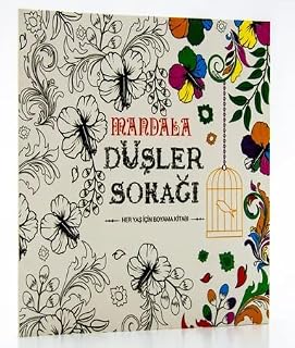 beleşe Eğlenceli ve Huzurlu Mandala Boyama Defteri Düşler Serisi Çoktan Seçmeli Özel Boya Kitabı Büyükler Yetişkinlik için Stress Azaltıcı Etkinlik Defteri Boya/Hayal et/Çiz (Düşler Sokağı)