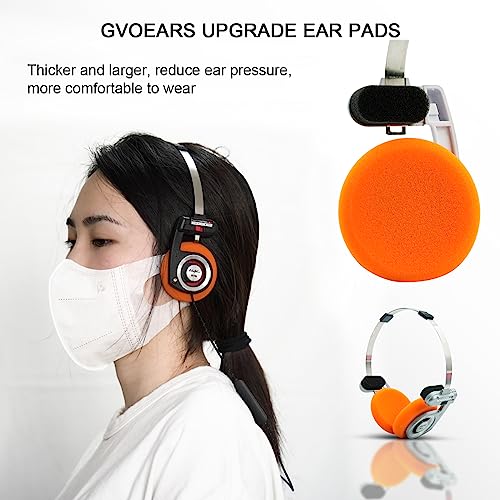 GVOEARS Replacement Cushion Earpads for Koss Portapro Headphones 2 Pairs (Green&Orange) miniatura 5
