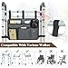 Walker Bag Multiple Pockets Walker Basket for Folding Walker with Cup Holder Bag for Walkers for Seniors Rollator Accessories Bag Grey