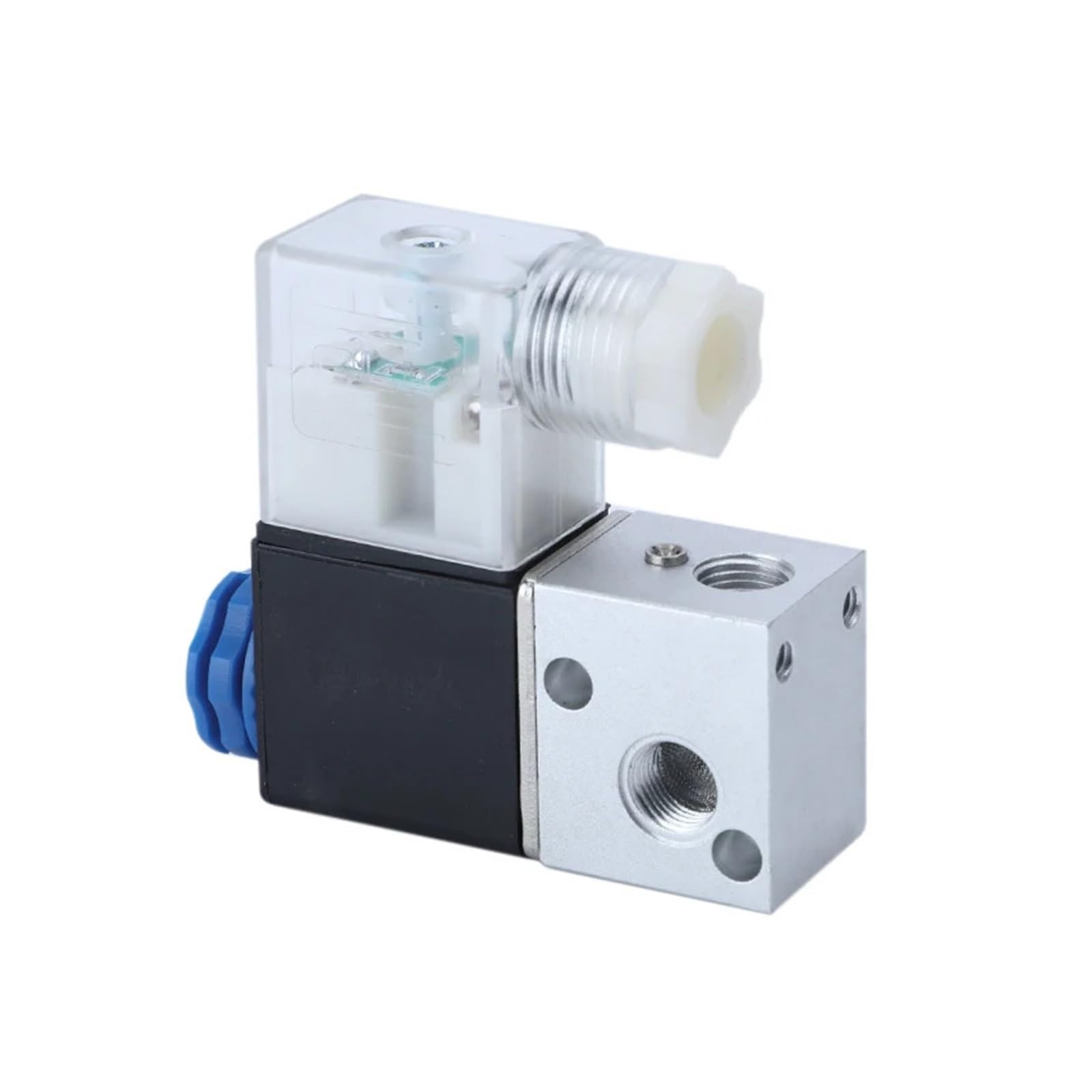 1 Pz Elettrovalvola pneumatica 3V1-06/08/M5 Valvola di inversione del cilindro a 3 vie e 2 posizioni(Color:3V1 M5,Size:AC220V)