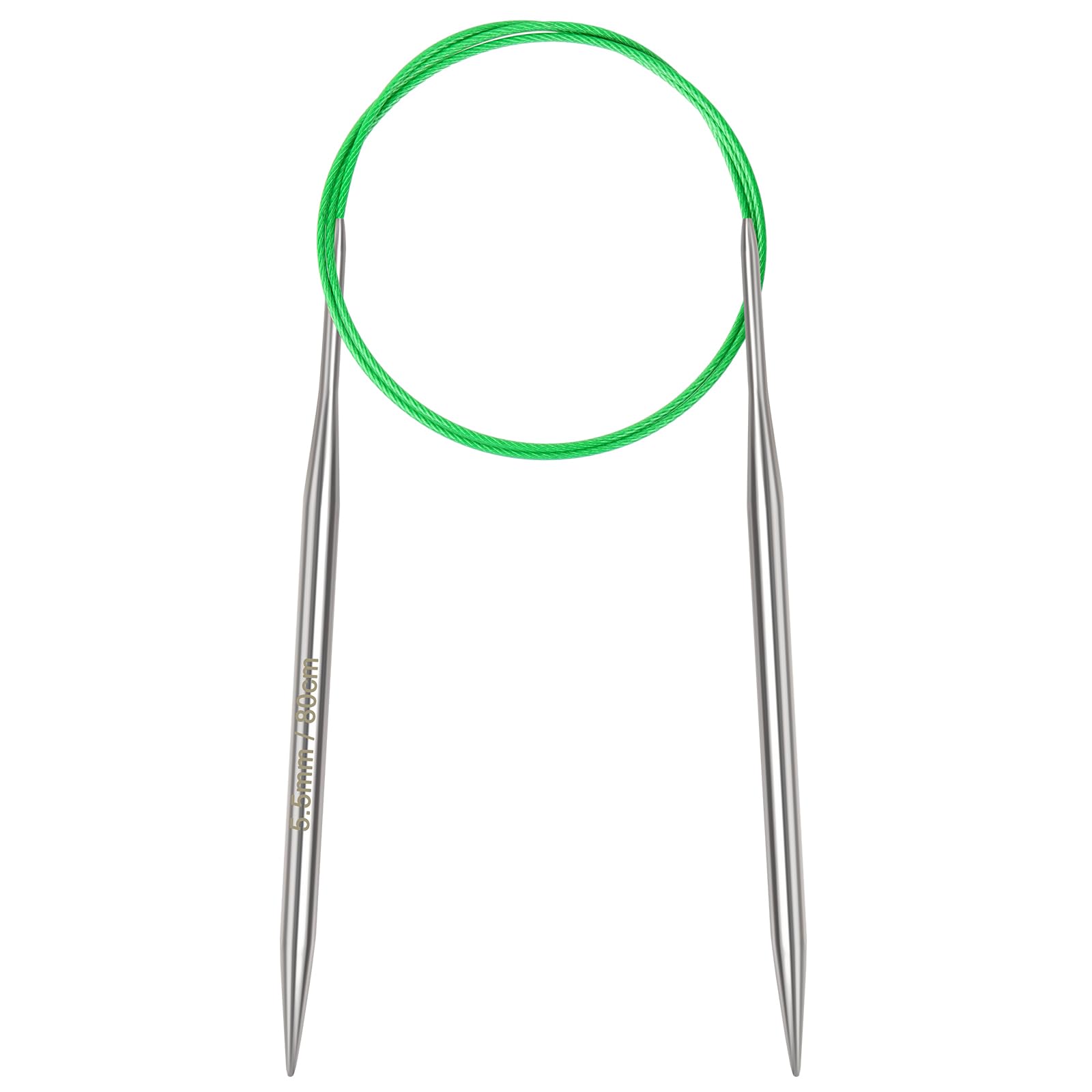 Aeelike 5.5mm Circular Knitting Needles 80cm