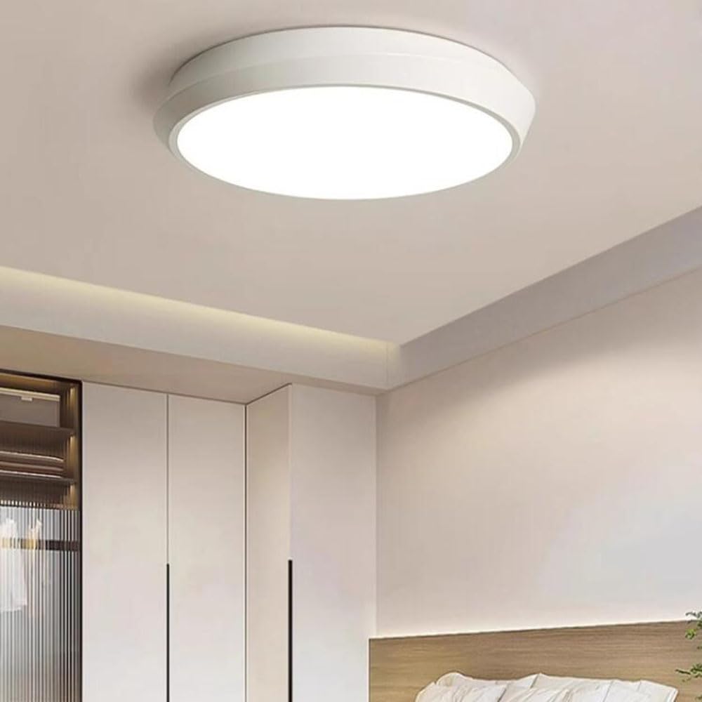 Lampa Sufitowa Do Wbudowania Nowoczesne Minimalistyczne Lampy Sufitowe LED Cienka Płaska Nowoczesna Oprawa Oświetleniowa Do Montażu Natynkowego Ściemnianie Trójkolorowe (3000K/4500K/6000K) KNBVFHG