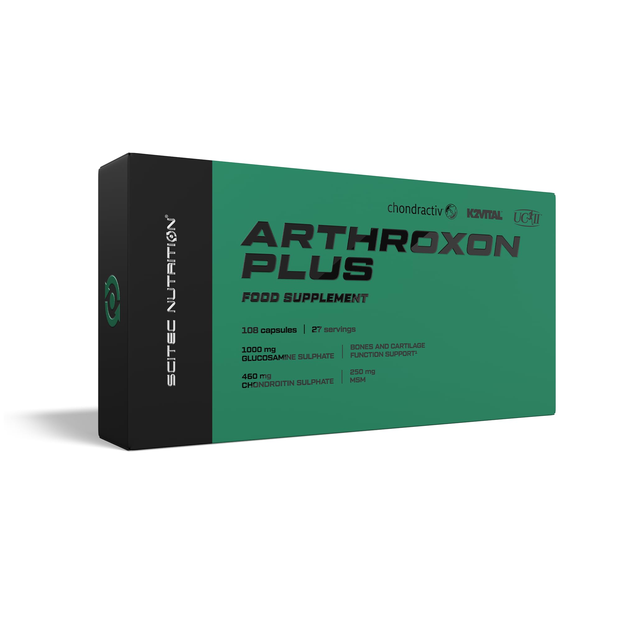 Scitec Nutrition Arthroxon Plus, Nahrungsergänzungskapseln mit Glucosaminsulfat, MSM, hydrolysiertem Knorpelpulver, Chondroitinsulfat, 108 Kapseln