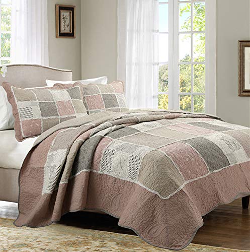 Colcha Cama 150, Colchas Bouti Edredon Reversible, Algodo Acolchado Ma