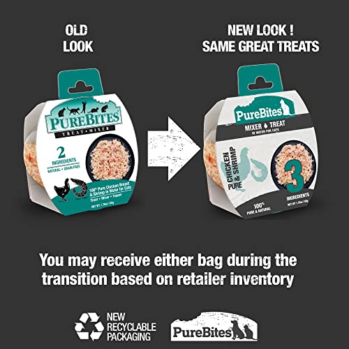 Purebites Wet Mixers | Chicken & Shrimp | Only 3 Ingredients | 12-Pack (Packaging May Vary) #TOP1