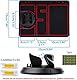 4-in-1-Auto rutschfeste Telefonpad,Universal 360 Degrees Rotating Car Phone Holder,Telefon Pad rutschfest Auto,Antirutschmatte Auto Armaturenbrett,mit Aroma und Parkplatz Kontaktnummer(Rot)