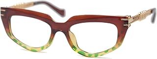SOOLALA Female Modern Cat Eye Glasses Blue Light Blocking Reading Glasses for Womens