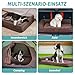 COZY KISS Orthopädisches Hundebett, 19cm Dicke Hundesofa für Mittelgroße Hunde, Grosse Hunde, Abnehmbar und Waschbar Hundecouch, rutschfeste Unterseite, Wasserdichtes Innenfutter, Braun,107x76x19cm