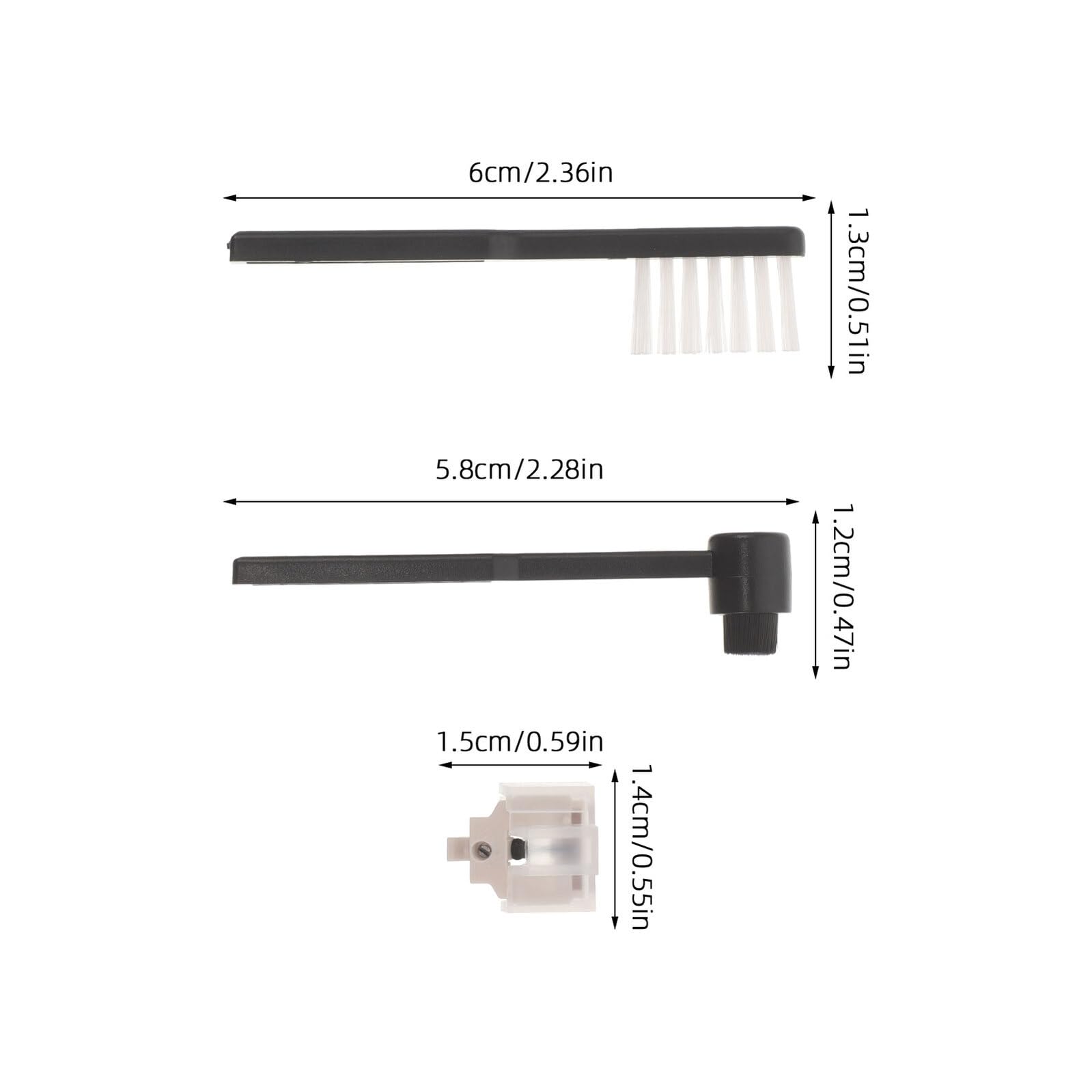 BESPORTBLE Set Puntine di Ricambio per Giradischi T-lp60 con Spazzole la Pulizia dello Stilo, Accessori per Dischi in Vinile, Compatibile per Uso Dj e Audio ad Alta Fedeltà