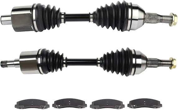 CV Axles Front& Rear Brake Pads Kit for Buick Allure for Buick LaCrosse for Chevrolet Impala for Chevrolet Monte Carlo Front Left Right 60-5235 D1159-8269 2PCS