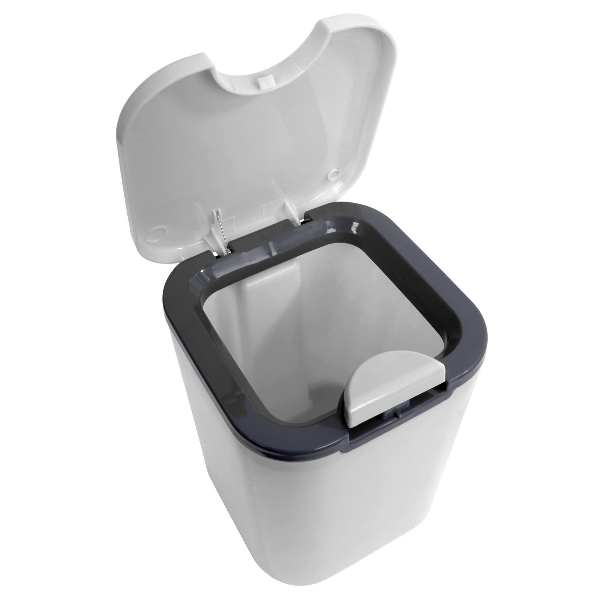Action-1 Home Essential 2L Kunststoff-Komposteimer mit Deckel, geruchsfrei,  klein, 12,7 x 12,7 x 17,8 cm, wei, Mini-Mlleimer, vielseitig fr Zuhause,  Kche und Toilette : Amazon.de: Garten