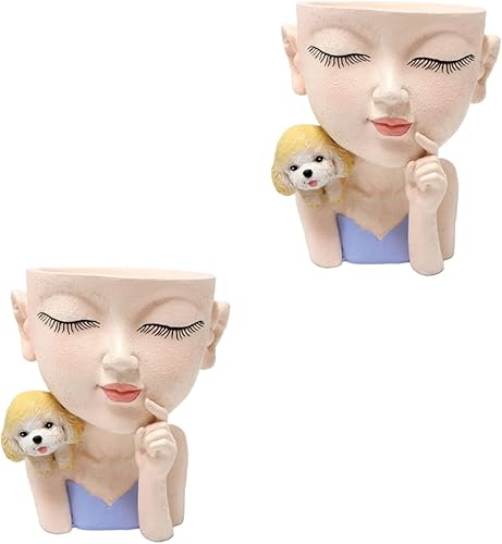 ARTIBETTER 2 piezas de diseño creativo y exquisito de cactus decorativo para interiores plantas de cultivo encantadoras macetas para el hogar jarrón