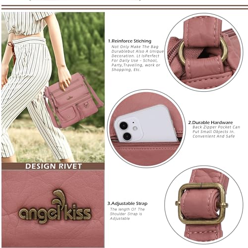 Image of Angel Kiss Small Shoulder Bag for Women Crossbody Purses and Handbags Multi Pockets Hobo Bags