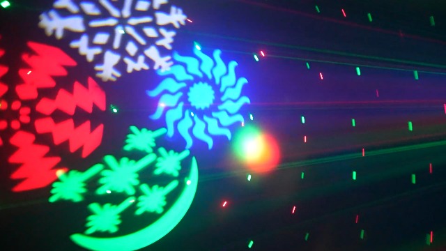 Image of Moving Head DJ Lights 180W LED with 4 Rotating Head,16X10W RGBW 4-in-1 Multiple Effects Changing,21CH DMX-512 /Sound Activated for Christmas KTV Wedding