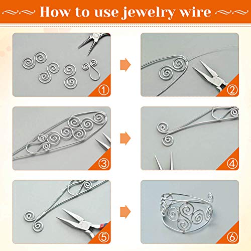 Anezus JW 20 Gauge Jewelry Wire, Anezus Craft Wire Tarnish Resistant Copper Beading Wire thumb #3