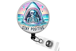 Stay Positive Badge Reel: A Quirky, Sarcastic Essential for Healthcare and Office Professionals