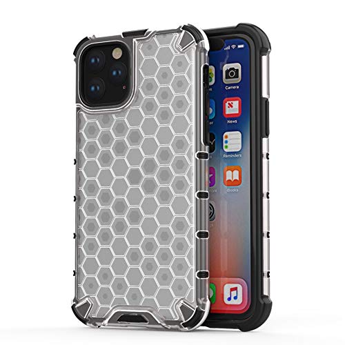 Casodon Shockproof PC + TPU Honeycomb Pattern Back Case Cover for iPhone 11 - Transparent (B082BGJ923) Amazon Price History, Amazon Price Tracker