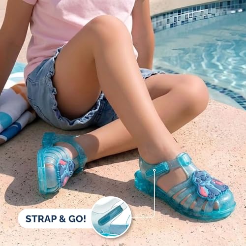 Image of Disney Girls Sandal Frozen Minnie Mouse Sesame Street Elmo Abby and Peeps Jelly Sandals for Girl Size Infant /Toddler /Little Kid