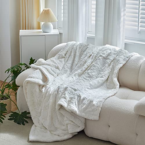 Wajade Fluffy Sherpa Fleece Blanket Gray Faux Fur Bed Throw Super Soft Warm Large Blanket for Bed Sofa Car,130x160CM - Image 2