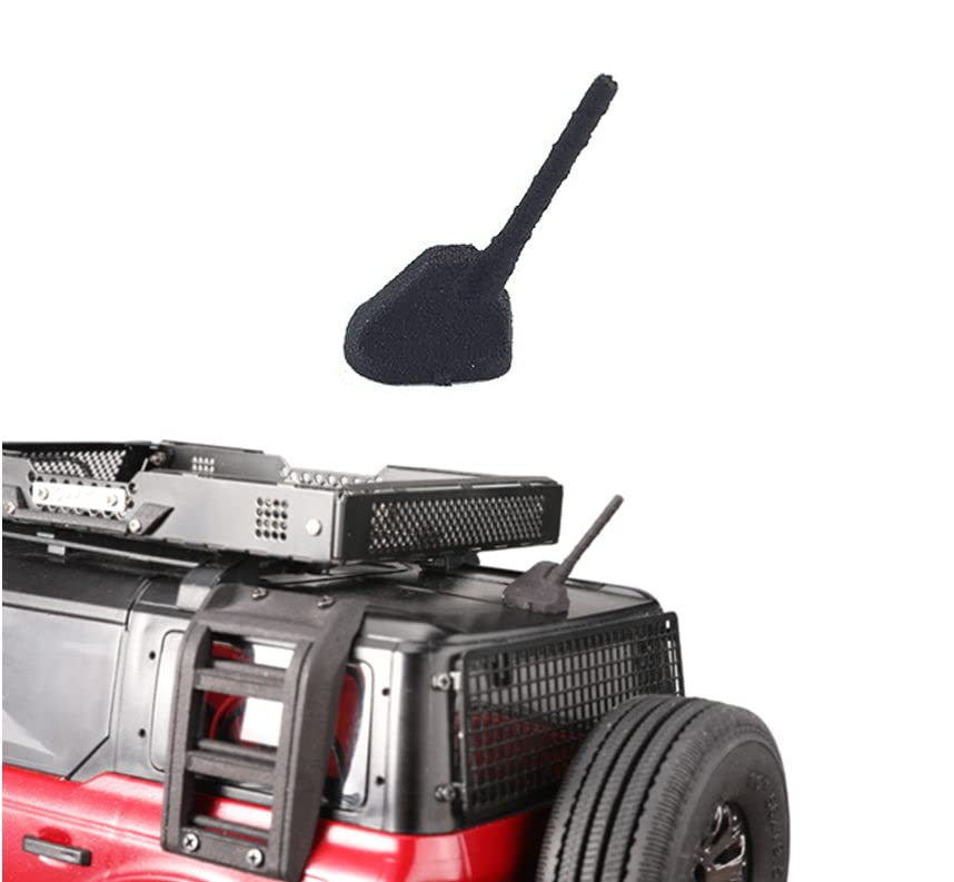Universal Roof Decoration Antenna for Traxxas 1:18 TRX4M Ford Bronco Crawler 97074-1 / TRX4M Land Rover Defender 97054-1 Upgrades - Black