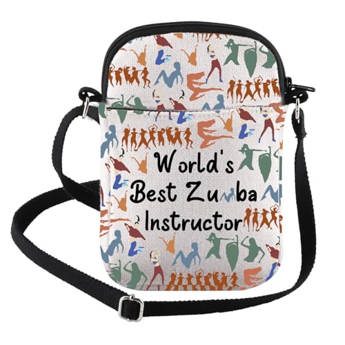 FEELMEM Z Dance Teacher Gift Instructor Gift World's Best Z Dance Instructor Crossbody Bag Dance Teacher Gift